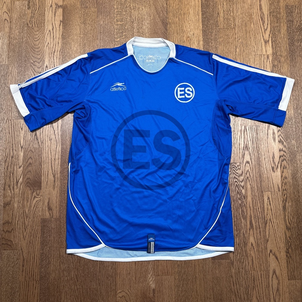 Vintage Y2K Atletica El Salvador La Selecta 2007 Home Soccer Jersey Mens Large
